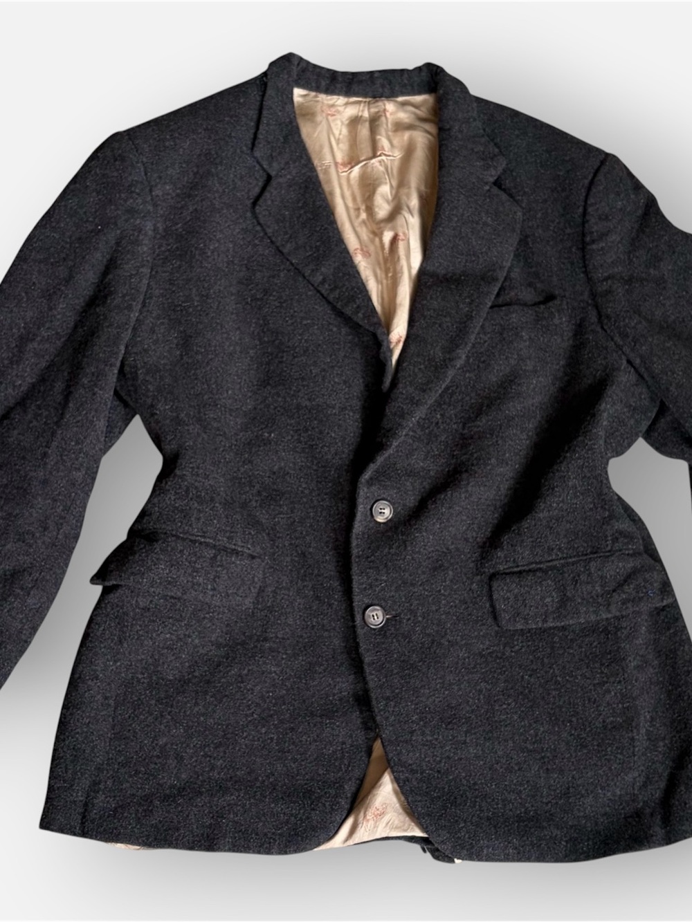 Jos. A. Bank Premier 100% Camel Hair Charcoal Grey Sport Coat Blazer